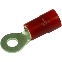 MULTICOMP PRO Ring Crimp Terminals TERMINAL, RING TONGUE, #10, CRIMP, RED, MC29537 (Pack of 25)-picture-25