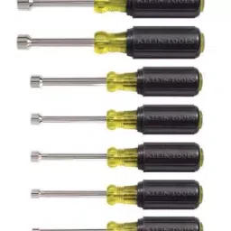Klein Tools  Nut Driver Set 3-Inch Shafts, Cushion Grip, 7-Piece 631-18