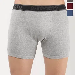 Sporto by Macho Pack Of 4 Mid-Rise Long Trunks-picture-45