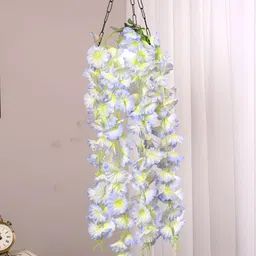 ARICK DECOR Blue 1 Pieces Hanging Artificial Flower-image-60