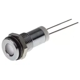 RS PRO White Panel Mount Indicator 2V DC, Mounting Hole Size 8 mm, IP Rating IP67, Model No 7001653-44