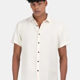 Blu MNKY Men Smart Slim Fit Striped Casual Shirt-image-9