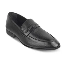 Tresmode Men Leather Slip-On Loafers-image-21