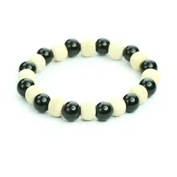 Divine souvenirs Unisex Artificial Beaded Wooden Elasticated Bracelet-10