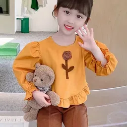 StyleCast x Revolte Puff Sleeve Cotton Peplum Top-picture-39