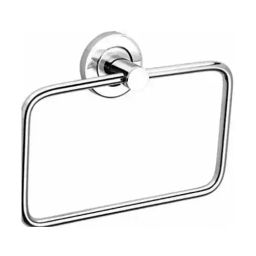 Implemental Steel Towel, Napkin Ring/Towel Hanger for Bathroom & Kitchen Silver(Set of 2)-93