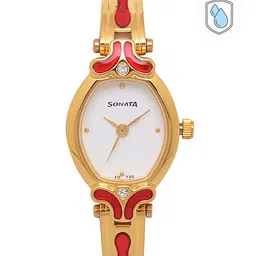 Sonata Women White Analogue Watch NK8068YM04-37