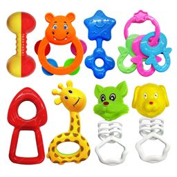 FunBlast Colourful Attractive Rattles and Teether for Babies  8 Pcs - Multicolour-17