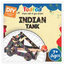 TodFod Wooden Self Building Indian Tank Mind Exercise Toy for Kids DIY Kit Playing Toy- Multicolour-11