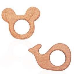 Adore Woo hoo! Baby Natural Steam Beech Wooden Teethers - Pack of 2-17