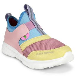 Hopits Colour Blocked Ultra Runner Text Designed Sneakers - Multi Colour-image-41
