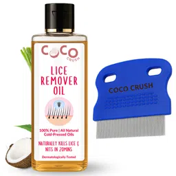 Coco Crush Lice & Nits Remover Hair Oil, 200 ml & Fine Tooth Precision Removal Comb, 100% Natural-picture-6
