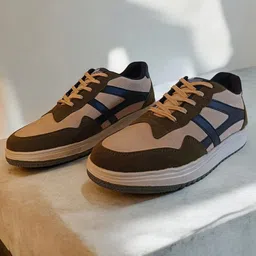 Redox Buzz Men Colourblocked Leather Lace-up Sneakers-picture-37