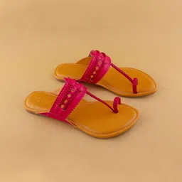 Ozuri Embellished One Toe Flats-40