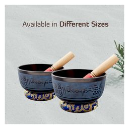 Sarveda Rustic Blue Mantra Singing Bowl image 5