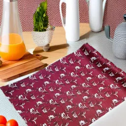 REVEXO Maroon Set of 1 Water Resistant Shelf Liner Organisers-8