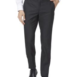 Raymond Black Slim Fit Trousers-picture-36