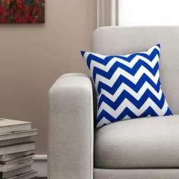 SEJ by Nisha Gupta Blue & White Cushion Covers - Set of 1-picture-45