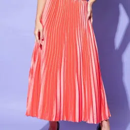 StyleStone Coral A-Line Skirt-image-52
