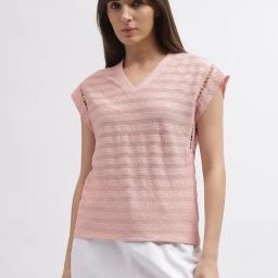 Iconic Pink Striped Regular Fit T-Shirt-picture-28
