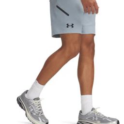 UNDER ARMOUR Blue Slim Fit Solid Shorts-picture-40
