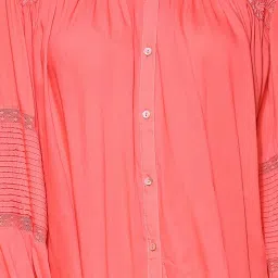 Label Ritu Kumar Coral Self Design Top image 4