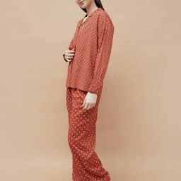 Ginger by Lifestyle Red Printed Pyjama Set image 3