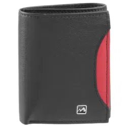 Metro Black Solid Tri-Fold Wallet for Men-picture-48