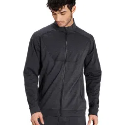 Puma Dark Grey Full Sleeves Jacket-image-5