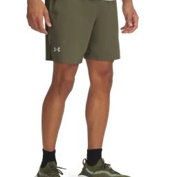 UNDER ARMOUR Green Slim Fit Solid Shorts-picture-31
