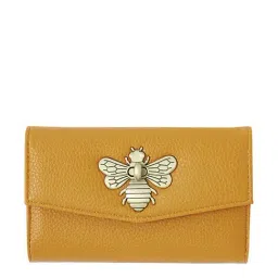Accessorize London Britney Yellow Wallet for Women-12