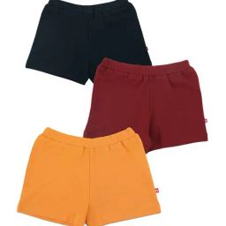 Nino Bambino Kids Multicolor Cotton Regular Fit Shorts (Pack of 3)-image-66