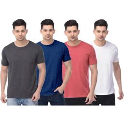 Color Capital Multicolored Regular Fit T-Shirt - Pack of 4-image-80