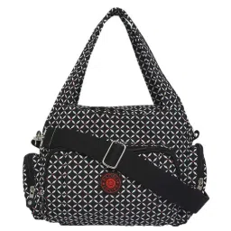 Baomi Black Printed Medium Handbag-32