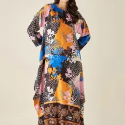 The Kaftan Company Multicolor Printed Night Dress-picture-23