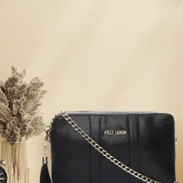 PELLE LUXUR Black Large Cross Body Bag-43