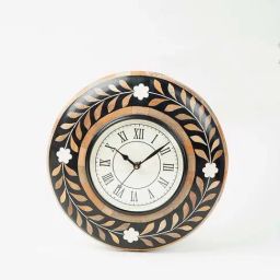 Fabindia Brown Bamboo Wall Clock-image-6