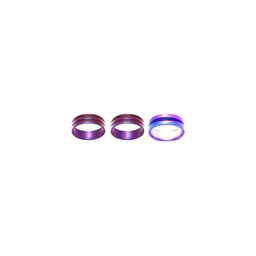Dynamic Retail Global Set of 3 Rings for Men & Women, Purple-Multicolor Alloy Ring ()-99