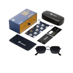 BAVINCIS Unisex Square Sunglasses with UV Protected Lens-14