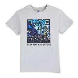 Gini & Jony Kids Grey Digital Print T-Shirt-image-54