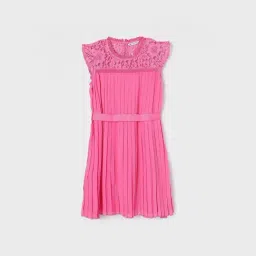 Fame Forever by Lifestyle Girls Fuschia Self Pattern Dress-picture-8