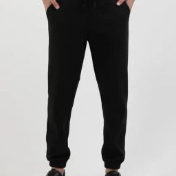 Calvin Klein Black Cotton Regular Fit Joggers-image-60