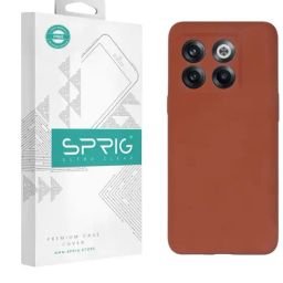 Sprig Liquid Silicone Back Cover for Oneplus 10T 5G (Brown)-image-86