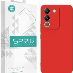 Sprig Back Cover for Vivo Y200 5G (Red)-image-97