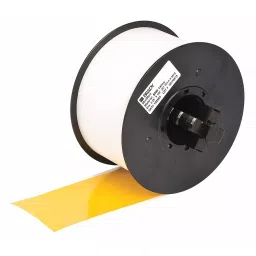 BRADY Printer Label Roll Vinyl Yellow 2 1/4 inch x 100 ft, 13C793-30