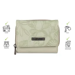 Metro Women Textured Zip Around Wallet image 5