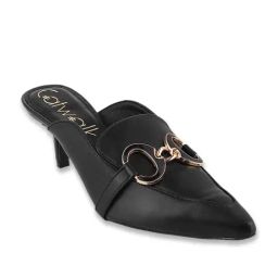 Catwalk Women's Black Mule Shoes-picture-15