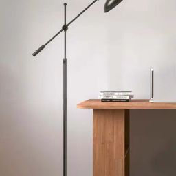 Divine Trends Black Aluminium Floor Lamp Standing Focused Light Adjustable Height & Moveable-image-74