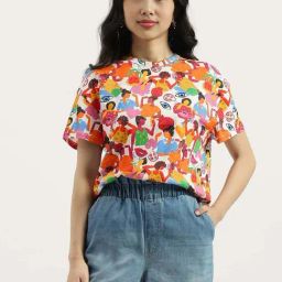 United Colors Of Benetton Multicolor Cotton Regular Fit Printed T-Shirt-picture-27