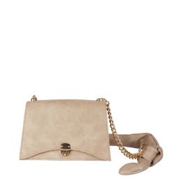 Ferroccio Kelly Beige Solid Small Sling Handbag-28